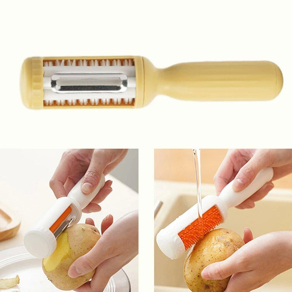 2-in-1 Durable Potato & Vegetable Peeler – Multifunctional Kitchen Tool for Cucumber, Fruits & Potatoes(Pack of 1)
