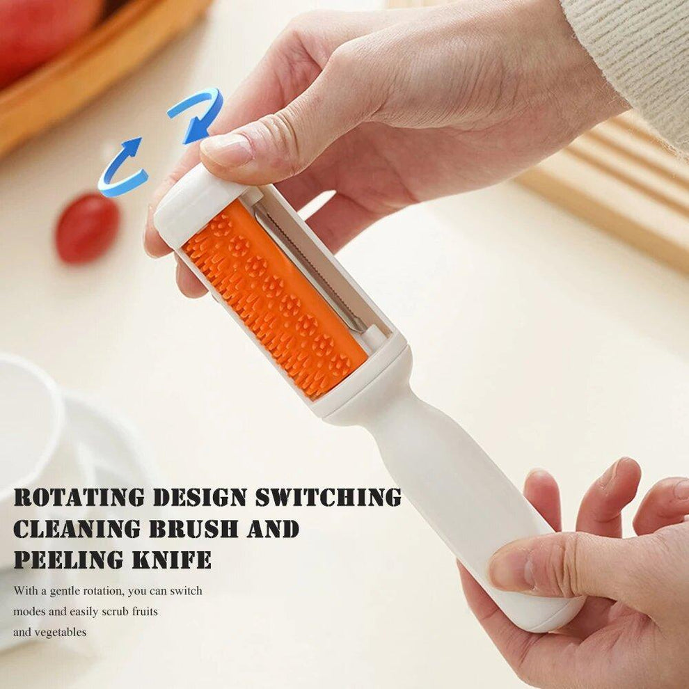 2-in-1 Durable Potato & Vegetable Peeler – Multifunctional Kitchen Tool for Cucumber, Fruits & Potatoes(Pack of 1)