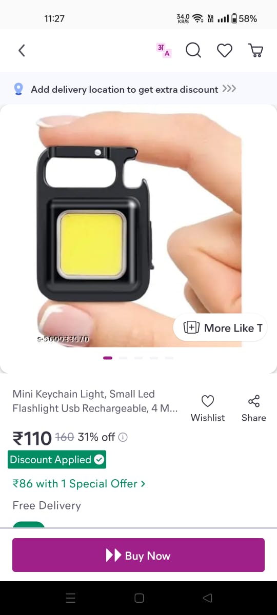 Small Led Flashlight Cob Mini Light Handheld Flashlights 800 Lumens 4 Modes Rechargeable Super Bright Keychain Light For Outdoor Emergency Camping Running Hiking Hurricane Supplies, 800 Lumen