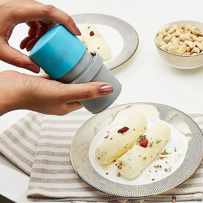 Easy Dry Fruit Cutter & Slicer (Round Shape) – Built-in Storage, Multicolor Nut Cutter for Cashews, Almonds, and Dry Fruits