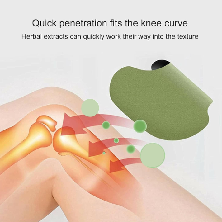 Herbal Knee Pain Relief Patch – Natural Chinese Heating Plaster for Joint, Arthritis, Back & Muscle Pain – Fast Relief Knee Patch (Pack of 10)