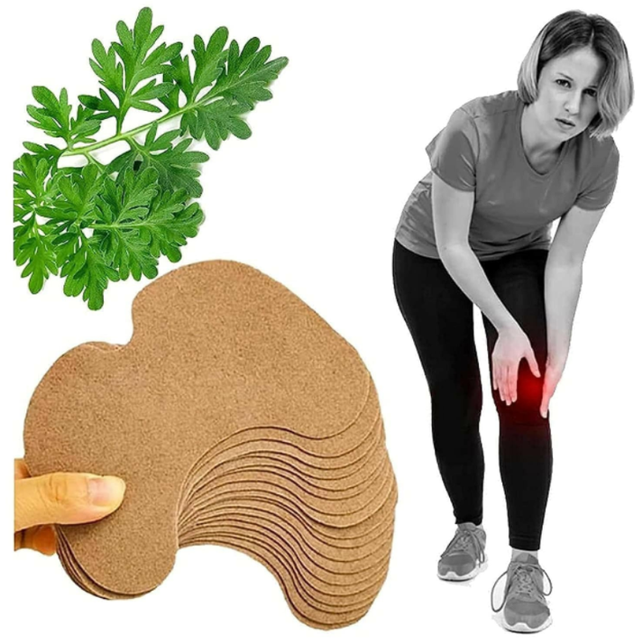 Herbal Knee Pain Relief Patch – Natural Chinese Heating Plaster for Joint, Arthritis, Back & Muscle Pain – Fast Relief Knee Patch (Pack of 10)